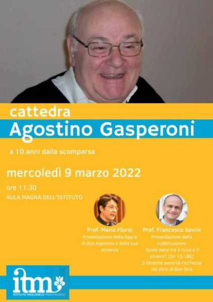 Cattedra “Agostino Gasperoni” a dieci anni dalla morte